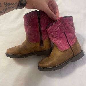 SHYANNE LITTLE GIRLS' LAINIE WESTERN BOOTS - SQUARE TOE